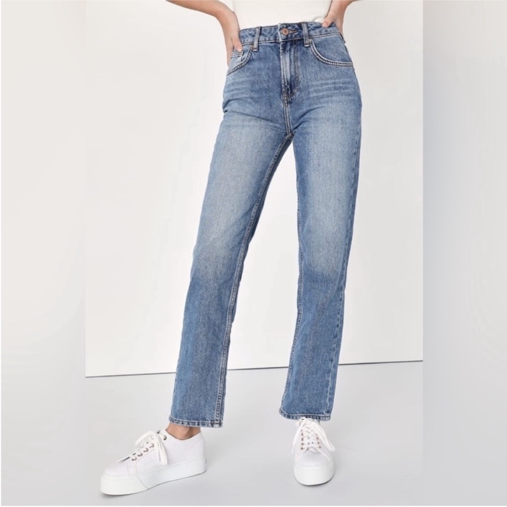 We The Free Pacifica Straight Slim Jeans Size 25 Preppy Coastal Minimalist